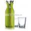 Glass Water Pitcher decanter with glass cup set