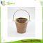 promotion gifts brown white round square galvanized painted metal bucket for sale