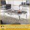 mable top silver coffee table tea table set