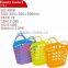 Hot sales storage basket with LDPE material plastic baskets with handles