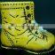 Yellow Rainy Day Savings Boot,Custom children shoe shaped coin bank,Wholesale plastic Shoes Piggy Bank