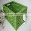 Wholesale Square Green Handmade Weaving Natural Paper Basket