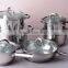 high quality 15pcs stainless steel cookware set