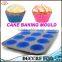 Silicone Baking Cups , 24 Reusable Vibrant Muffin Molds/Cupcake Liners /Mini Chocolate Holders/Truffle Cups, 6 Vibrant Colors