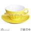 2016 high quality lovely color fingerprint relief embossing oversized cup and saucer stock