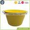 Colorful galvanized zinc bucket with two handles