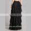 Latest long skirt designs fashion 2017 Tiered Floral Lace Maxi Skirt HSH6032