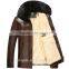 Customized manufactorying middle-aged and elder man father-wear fur coats jackets with fur