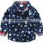 Turkey cotton one pocket long sleeve denim shirt for boys