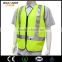 LED high visible workwear vest reflective and lighting
