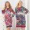 CUSTOM WHOLESALE TOP DESIGN WINTER FANCY COUPLE NIGHTDRESS POLYESTER COTTON ARABIC WOMEN NIGHT GOWNS
