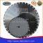 Middle size laser saw blade for asphalt