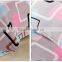 China Wholesale Light Pink Check Series Flannel Bedding Sets 4pcs