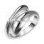 Sterling Silver Raindrop Tear Ring Size 7 Band