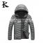 Pure color and anti-scrape thin down jacket padded coat for men and women