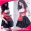 Hot sale classic french maide fancy dress for woman halloween costume