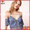 OEM service floral lace off-the-shoulder romper women short jumpsuit wholesale