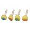 Art & Craft Set of 4 Wooden Handle Round Stencil Foam Sponge Brush