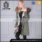 Hot Style New Stylish long coat with big fur collar womens