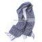 Inner Mongolia 2017 Autumn Winter Woolen Thick Men Warm Classic Plaid Long Tassel Wool Scarf