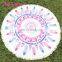 Mandala Ombre Design Swimwear Mat Beach Towel Hippie Custom Printed Round Tapestry