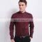 T-MSS566 Men Slim Fit Shiny Cotton Chinese Collar Shirts