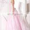 lace up back ball gown flower girl dress pink ball gown prom dress