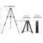 PULUZ 3 in 1 (Tripod + Bowl Adapter + Black Fluid Drag Head) Heavy Duty Video Camcorder Aluminum Alloy Tripod Mount Kit for DSLR