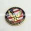 custom challenge coin and gold coin embossed with figures and animal or letter as souvenir coin