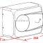 Low noise electric automatic alike hand dryer on wall