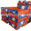 Large Capacity Orange Blue PE Laminated Tarpaulin