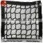 Black nylon construction safety net