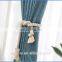 100% polyester jacquard lace window home curtain