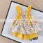A0281# 2020 New Girls 2 Pcs Printed Set Vest+Shorts Summer Cotton Fashion Girls Suits