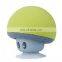 Wireless Bluetooth Waterproof Mushroom Speaker with Suction Cup Audio Cell Phone Holder Speaker