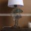 Factory cheap wholesale light fixtures vintage leaf shape bedroom desk lamp for hotel home