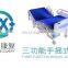 Three Function Height Adjustable Hospital Equipment Beds Manual Medical Patient Bed 3 Crank For Clinic