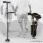 Folding expansion crutches for the elderly with two handles walking stick outdoor climbing cane