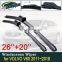 for VOLVO V60 Rdesign 2011~2018  Car Wiper Blades Front Windshield Wipers Car Accessories Stickers 2012 2013 2014 2015 2016 2017