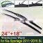 Car Wiper Blade Windscreen for Kia Sportage 2011 2012 2013 2014 2015 SL Front Windshield Wipers Car Accessories Stickers