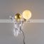 spaceman Moon lamp decoration colorful night light battery spaceman wall led lamp atmosphere lamp