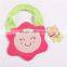 China towel manufactory pure cotton flower style baby slobber towel