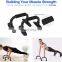 6-in-1 AB Wheel Roller with Knee Pad Push Up Bars Handles Grips Skipping Jump Rope Home Gym Workout Exercise Equipment