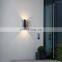 Modern and simple outdoor rainproof aluminum arc led wall lamps for decoration