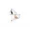 Silver Color Design Ladies Pointed Court High Heels Sandals Shoes Women Latest Heel