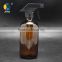 16oz 500ml amber glass bottle with trigger