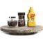 latest hot sale wood lazy susan turntable wooden rotating tray for kitchen