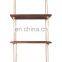 Rustic Wall Mounted 3 tiers Floating Corner Shelves