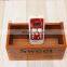 Over the wall Pine Wood Drawer Organizer box with Dividers