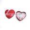 Custom heart  jewelry ring/earring gift box christmas ornaments holder packaging with card